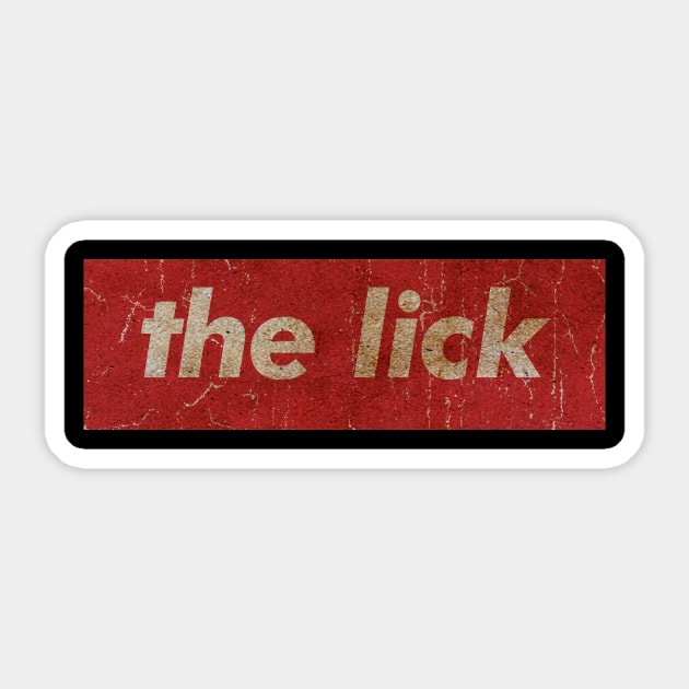 THE LICK - SIMPLE RED VINTAGE Sticker by GLOBALARTWORD